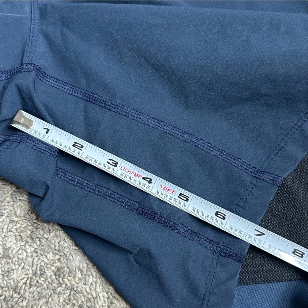 Public Rec Flex Shorts 36 navy blue pockets lined athletic workout Athleisure